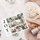Collage Kerstmis Nine Foto's | Happy Joy Holiday Briefkaart