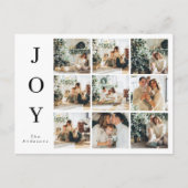 Collage Kerstmis Nine Foto's | Happy Joy Holiday Briefkaart (Voorkant)