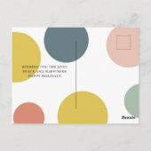 Collage Kerstmis Vier Foto's | Colorful Joyful Briefkaart (Achterkant)