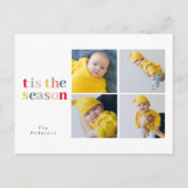Collage Kerstmis Vier Foto's | Dit seizoen Briefkaart (Voorkant)