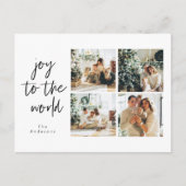 Collage Kerstmis Vier Foto's | Vrede voor de werel Briefkaart (Voorkant)