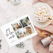 Collage Kerstmis Vier Foto's | Vrede voor de werel Briefkaart