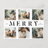 Collage Kerstmis Zes Foto's | Dierlijke feestdag Briefkaart (Voorkant)