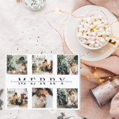 Collage Kerstmis Zes Foto's | Merry Holiday Postc Briefkaart