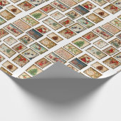 Collage kerststempel cadeaupapier (Hoek)