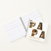 Collage Knipsel Letters PAPA I Wit Notitieboek (Binnen)