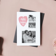 Collage Koppel Foto & Knuffels En Kusjes Roze Hart