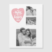 Collage Koppel Foto & Knuffels En Kusjes Roze Hart (Voorkant)