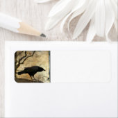 Collage kraai etiket (Insitu)