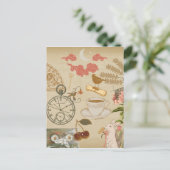 collage kunst briefkaart (Staand voorkant)