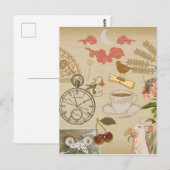 collage kunst briefkaart (Voorkant / Achterkant)