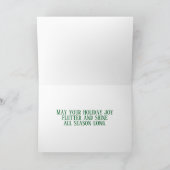 Collage kunst insect kunst BUTTERFLY XMAS LIGHTS Kaart (Binnen)