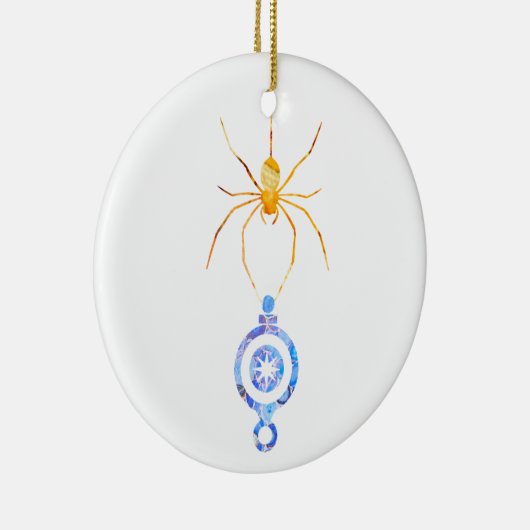 Collage kunst insect kunst SPIN met XMAS ORNAMENT (Rechts)