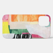 Collage kunst, modern kleurrijk abstract. Case-Mate iPhone case (Achterkant (horizontaal))