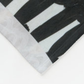 Collage kunst, modern kleurrijk abstract. fleece deken (Hoek)