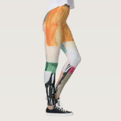 Collage kunst, modern kleurrijk abstract. leggings (Rechts)