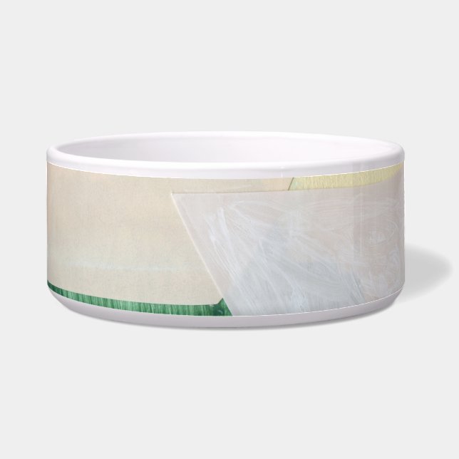 Collage kunst, modern kleurrijk abstract. voerbakje (Voorkant)