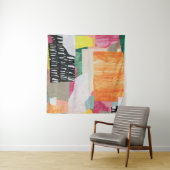 Collage kunst, modern kleurrijk abstract. wandkleed (In Situ (horizontaal))
