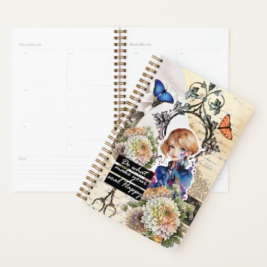 Collage Kunst November, Chrysanthemum Planner (Display)
