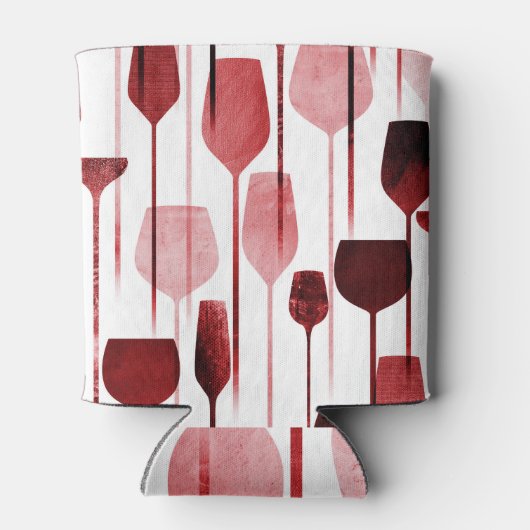 Collage kunst: partij drink patroon. blikjeskoeler (Achterkant)