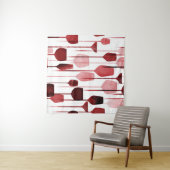 Collage kunst: partij drink patroon. wandkleed (In Situ (horizontaal))