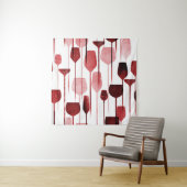 Collage kunst: partij drink patroon. wandkleed (In situ)