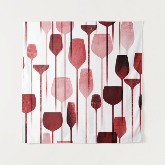 Collage kunst: partij drink patroon. wandkleed (Voorkant)