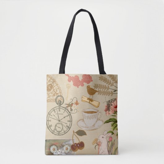  collage kunst tote bag (Voorkant)