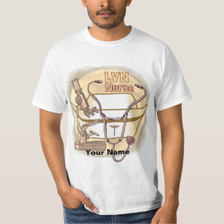 Collage LVN aangepaste verpleegster t-shirt