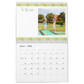 Collage, maandelijkse foto's en lijstfoto's kalender (Mar 2026)