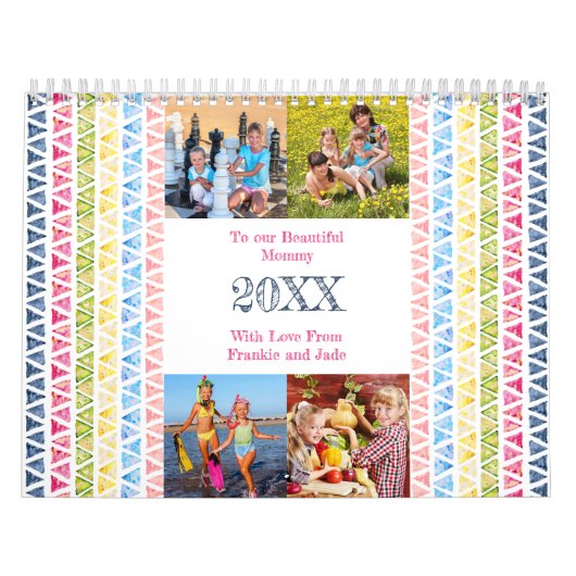 Collage, maandelijkse foto's en lijstfoto's kalender (Hoes)