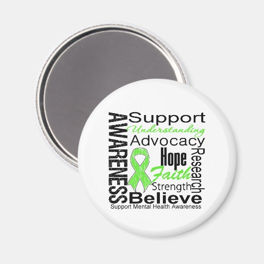 Collage - Mentale Gezondheid Magneet (Voorkant / Achterkant)