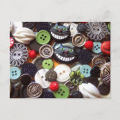 Collage met Black Cheshire Cat Buttonnen Briefkaart (Voorkant)
