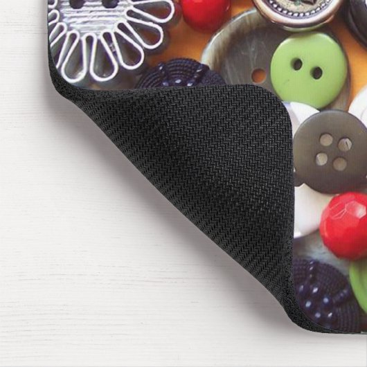 Collage met Black Cheshire Cat Buttonnen Muismat (Hoek)