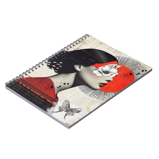 Collage met Moth | Notitieboek Journal (Linkerzijde)