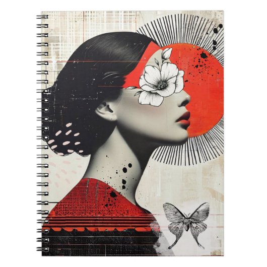 Collage met Moth | Notitieboek Journal (Voorkant)