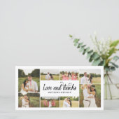 Collage met zoveel liefde | Dankjewel fotokaart Bedankkaart (Staand voorkant)