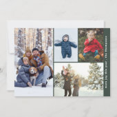 Collage minimale foto feestdagenkaart (Voorkant)