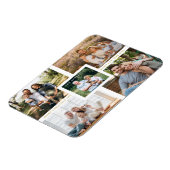 Collage minimalist kerstfotoserie magneet (Linkerzijde)