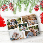 Collage minimalist kerstfotoserie magneet<br><div class="desc">Collage Minimalist Merry kerstfoto's Feestdagen Magnet Kaart. BELANGRIJKE OPMERKING: dit ontwerp maakt deel uit van een collectie en heeft andere gecoördineerde elementen die je in mijn winkel kunt vinden. Soms kan het moeilijk zijn om teksten of initialen esthetisch op de design af te stemmen, als dat zo is, vertel het...</div>