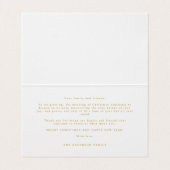 Collage Minimalist Merry Christmas 5 Photos Family Kaart (Binnenkant ongevouwen)