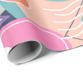 Collage modern bloemennaadloos patroon. Moderne ex Cadeaupapier (Rol Hoek)