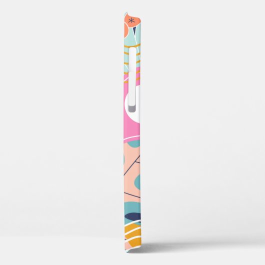 Collage modern bloemennaadloos patroon. Moderne ex Case-Mate iPhone Case (Achterkant / Links)