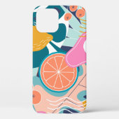 Collage modern bloemennaadloos patroon. Moderne ex Case-Mate iPhone Case (Achterkant)