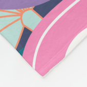 Collage modern bloemennaadloos patroon. Moderne ex Fleece Deken (Hoek)