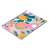 Collage modern bloemennaadloos patroon. Moderne ex Notitieboek (Linkerzijde)