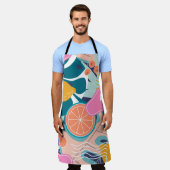 Collage modern bloemennaadloos patroon. Moderne ex Schort (Gedragen)