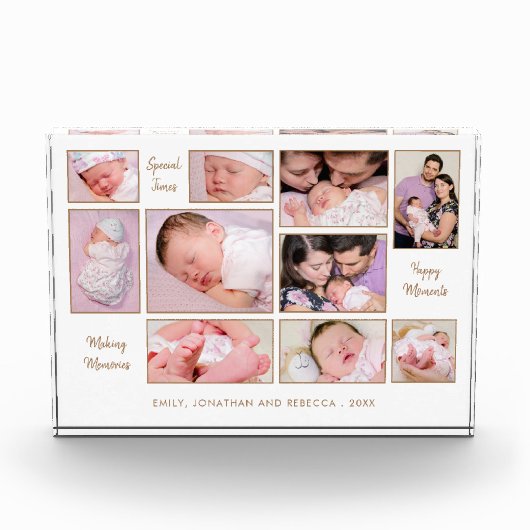 Collage Motivatie Citaten Namen Jaar 10 Fotoblokken (Voorkant)