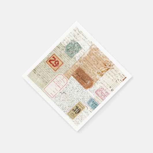 Collage Napkin Servet (Hoek)