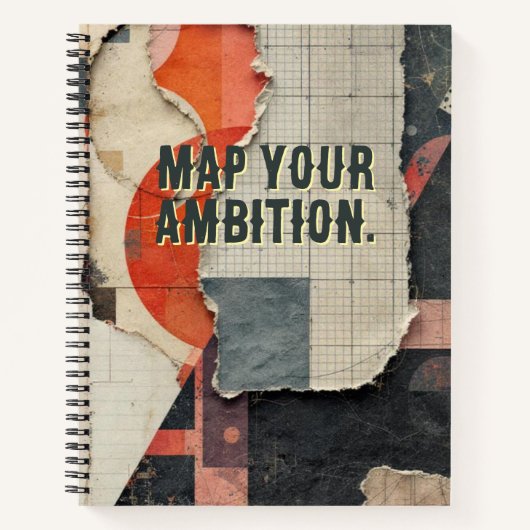 Collage of Ambition | Mixed Media Goal Setting Art Notitieboek (Voorkant)